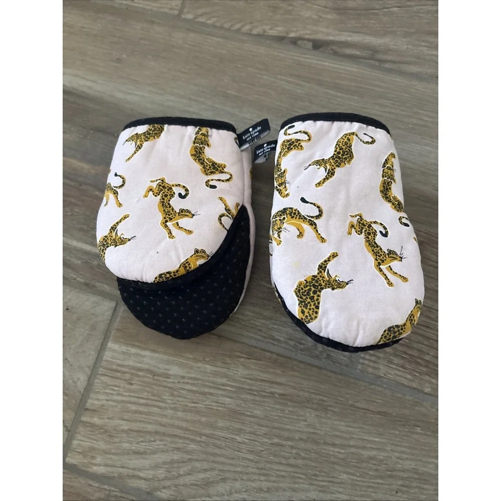 Kate Spade New York Set of 2 Pink Orange Leopard Cute Mini Oven Mitts‎